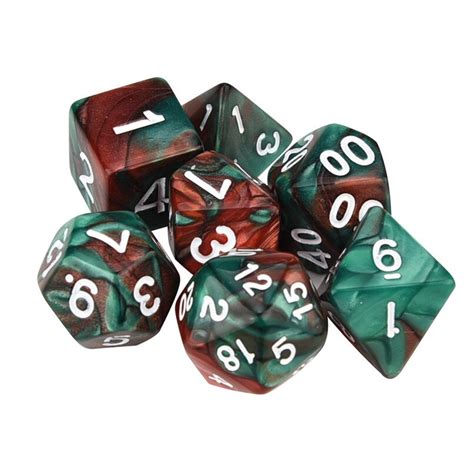 7pcs Set Game Dice Trpg Game Dungeons And Dragons Polyhedral D4 D20