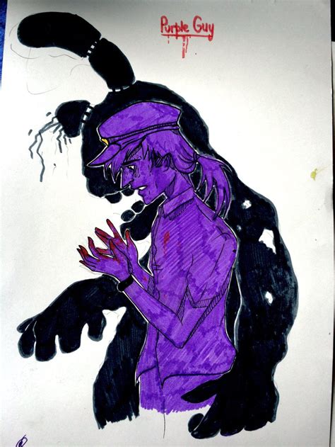 Purple Guy Fnaf Drawing