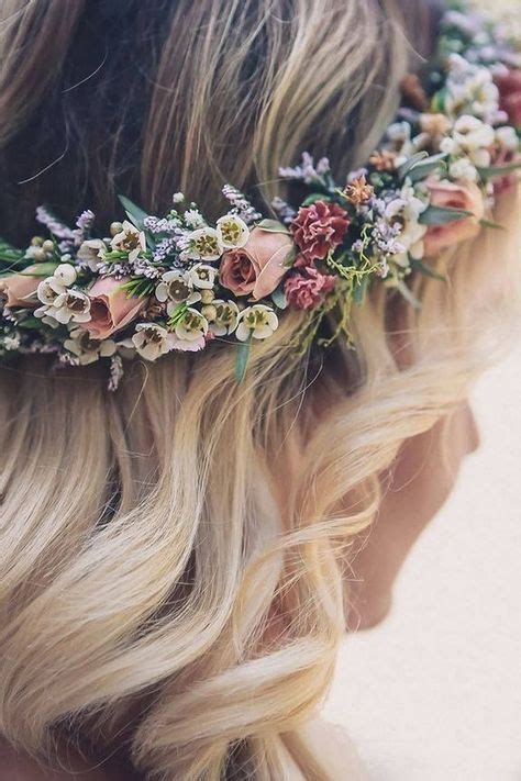 Flower Wreath For Hair 40 Ideas On Pinterest In 2020 Flower Crown