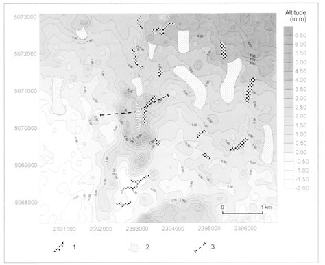Microtopography Map Equidistance 05 M Of The Aqui L Ei A Region 1