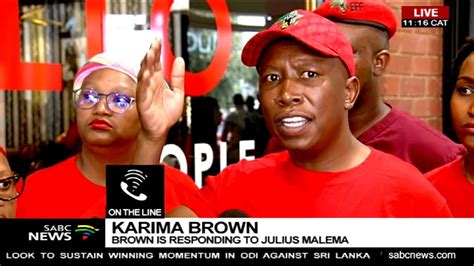 Latest news, quotes and insights from thesouthafrican.com about the eff leader. Karima Brown responds to EFF leader Julius Malema - YouTube