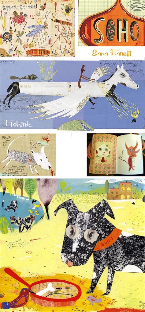 Collage Artist Sara Fanelli Fishinkblog 3202 Childrens Book
