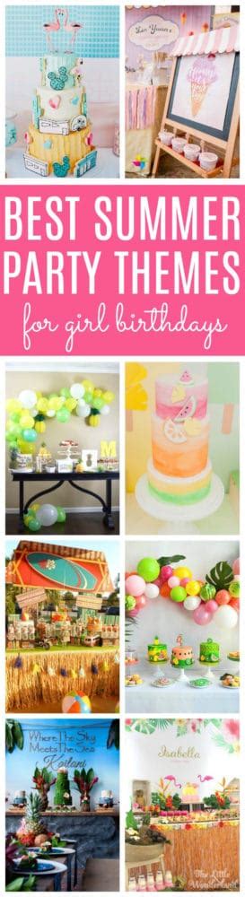 Check out these college party themes for some ideas that will stand out and attract a crowd. 11 Best Girls Summer Party Themes - Pretty My Party ...