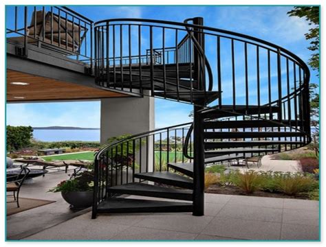 Spiral stairways are made of high quality wood and made in a custom woodshop. Spiral Staircase For Outdoor Deck