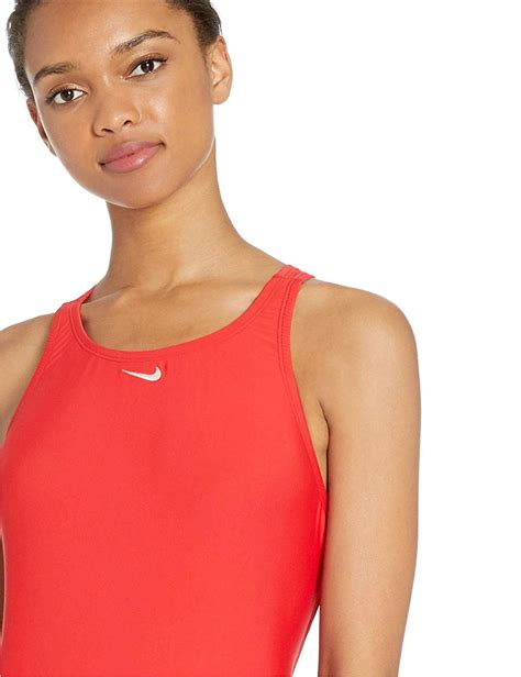 Nike Swim Womens Fast Back One Piece Swimsuit University Red Size