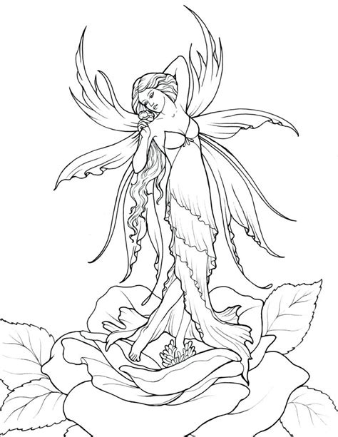 Adult Beautiful Fairy Coloring Pages Coloring Pages