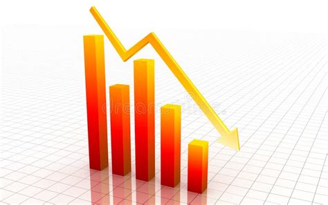 3d Decrease Graph Stock Illustration Illustration Of Percentage 14222900