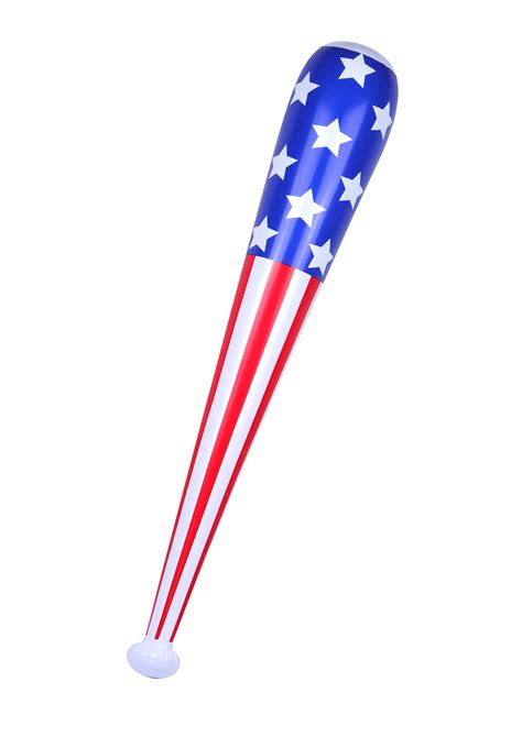 Inflatable Baseball Bat With Usa Flag 85cm Henbrandt Ltd