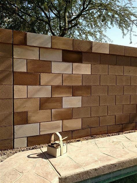 Cinder/ Hollow block wall. | Cinder block walls, Concrete block walls
