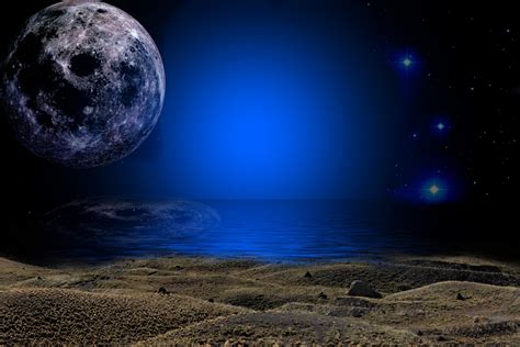 Moon Night Free Stock Photo - Public Domain Pictures