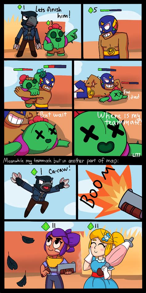 When You Play Duo With Randoms Brawl Stars By Lazuli177 On Deviantart In 2021 Star Comics