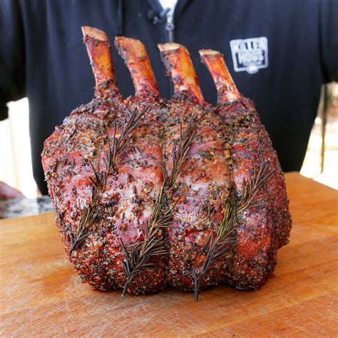 Roast pork with bone in recipe : Smoked Bone-In Pork Roast Recipe | Grilled roast, Pork roast recipes, Pork roast