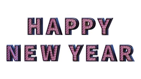 Happy New Year Pink Image With Design Button Happy New Year Pink
