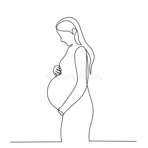 Line Drawing Pregnant Woman Stock Illustrations 2806 Line Drawing Pregnant Woman Stock