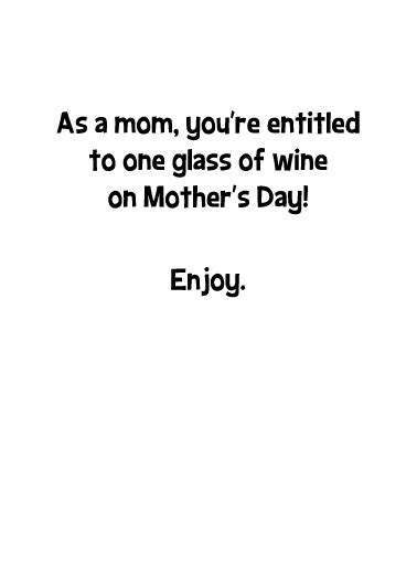 Funny Mother S Day Card Big Wine Glass From