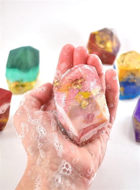 Easy Diy Crystal Gemstone Soaps ⋆ Dream A Little Bigger