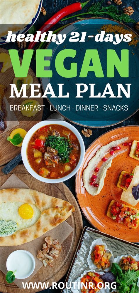 HEALTHY 21 - DAYS VEGAN MEAL PLAN BREAKFAST - LUNCH ...