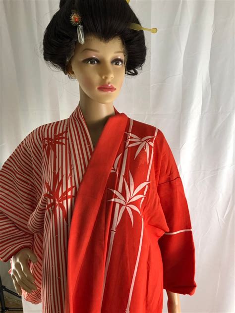 japanese kimono vintage kimono cosplay katamigawari stage etsy