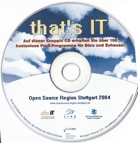 Knoppix 33 Thats It Bwcon 2003 Edition Klaus Knopper Free