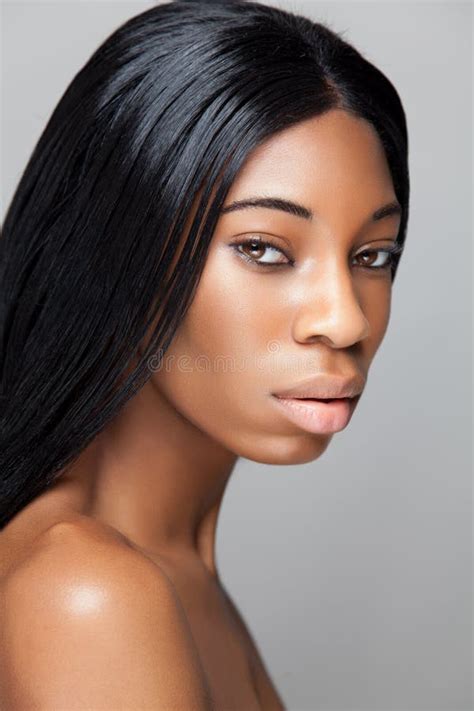 Black Beauty With Perfect Skin Stock Photo Image Of Isolated Makeup