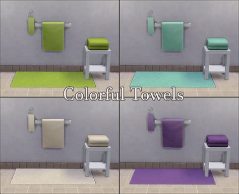 Colorful Towels For Your Sims