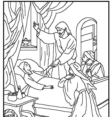 84 Bible Coloring Pages Jairus Daughter Pictures Hot Coloring Pages