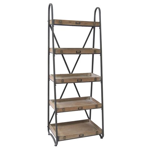 Voyager Metal And Wood Tiered Etagere By Crestview Collection Cvfzr867