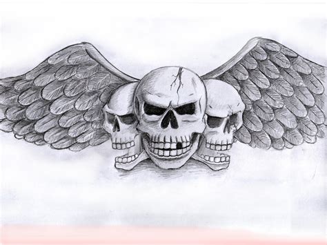 Totenkopf zeichnen