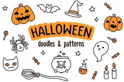 Halloween Doodles And Patterns Halloween Doodle Doodles Doodle Patterns