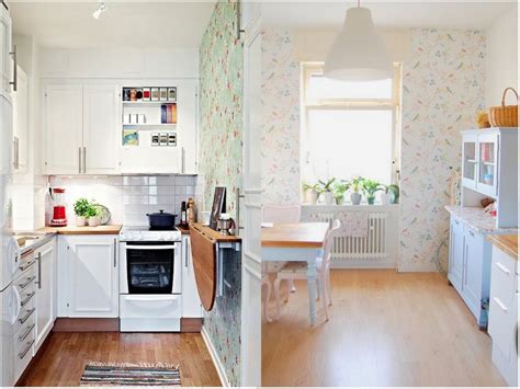 ¿cómo puedes cocinar algo teniendo el papel tan cerca? Decoración de cocinas con papel pintado
