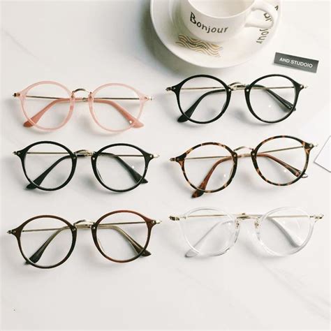 Itgirl Shop Round Clear Aesthetic Glasses