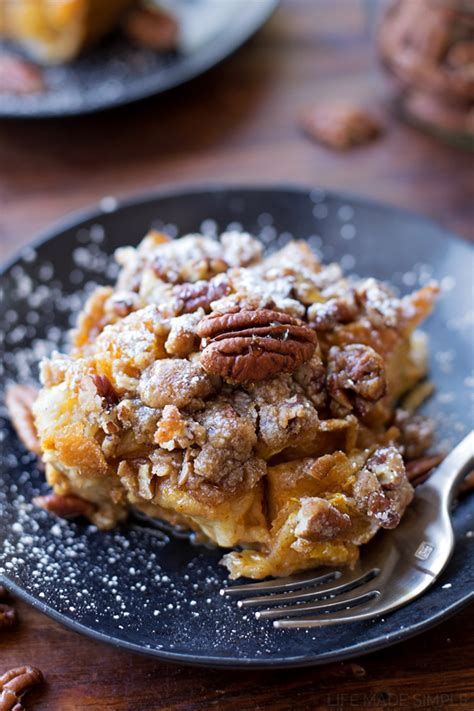 Overnight Pumpkin French Toast Bake Life Made Simple