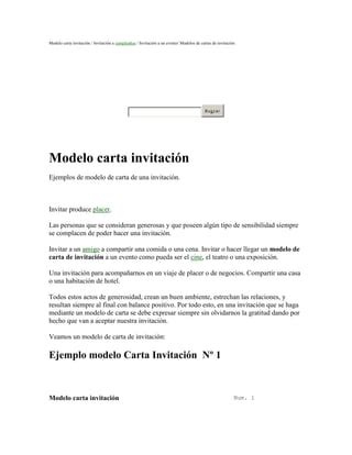 Introducir Imagen Modelo De Carta De Invitacion Abzlocal Mx