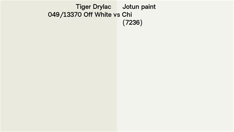 Tiger Drylac 049 13370 Off White Vs Jotun Paint Chi 7236 Side By Side