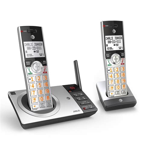 Atandt Dect 60 Expandable Cordless Phone With Answering System Silver