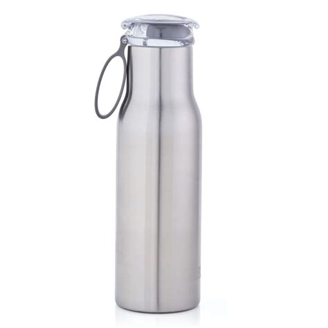 buy built double wall stainless steel vacuum insulated flip top water bottle 18 ounce stainless