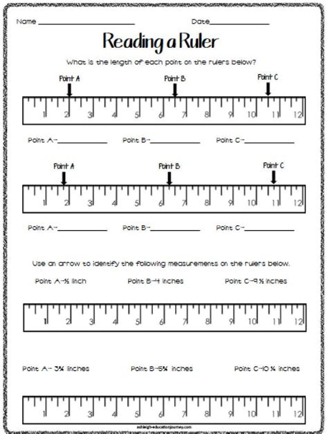 How to read measurements on a ruler inches. Ashleigh's Education Journey: Linear Measurement | Math measurement, Second grade math ...
