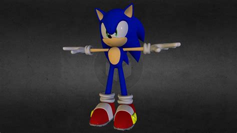 Fanart Sonic The Hedgehog 3d Print Model Cgtrader