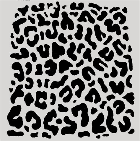 7 Best Images Of Cheetah Print Stencil Printable Leopard Print