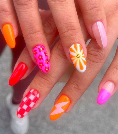 Chic Summer Nail Ideas Embrace The Season With Style Pink Aura Nails