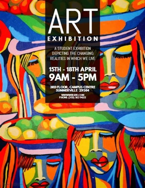 Art Exhibition Flyer Art Exhibition Posters Graphic Design Posters
