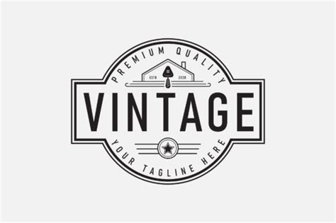 Retro Vintage Logo Design Graphic By Bitmate Studio Creative Fabrica