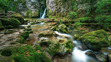 Waterfall Water Nature Vegetation Switzerland Stream La Sarraz