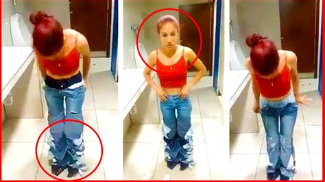 Caught With Her Pants Down Shoplifter Is Spotted Wearing Nine Pairs Of Jeans At The Same Time