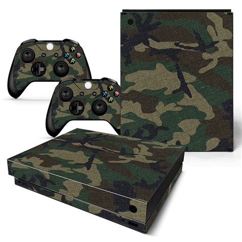 Army Camouflage Premium Xbox One X Console Skins Xbox One X Console