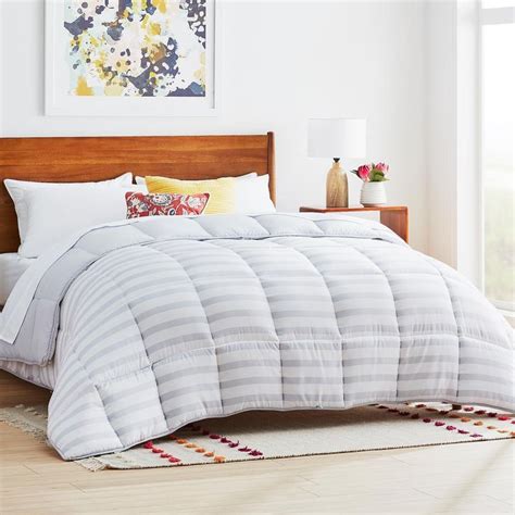 Check out our gray comforter cable selection for the very best in unique or custom, handmade pieces from our shops. Linenspa Grey/White Stripe Solid King Comforter HD70KKGRGWMICO