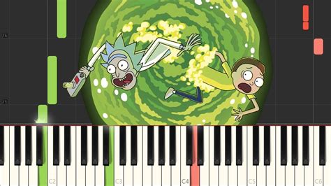 Evil Morty Theme Rick And Morty Piano Tutorial Synthesia Youtube