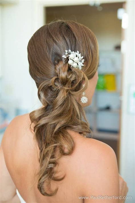 Wedding Hair Side Ponytail Wedding Hairstyles Pinterest