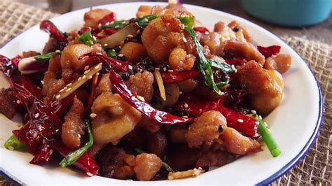 Easy Chinese Recipe Sichuan Spicy Chicken 辣子鸡 Szechuan