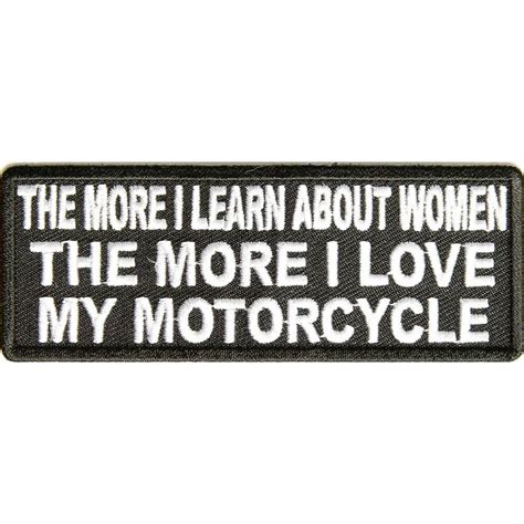 The More I Learn About Women The More I Love My Motorcycle Funny Biker